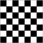 Рисунок укладки плитки - шахматы схема 